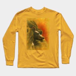 Slumbering Whippet Long Sleeve T-Shirt